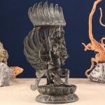 Vintage Indonesian Bronze Vishnu on Garuda | 12" x 6" x 5.5" (30.5 x 15.2 x 14 cm) | 2.19 kg Sacred Art | Heritage Divine Harmony